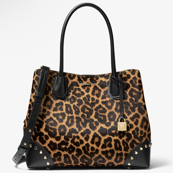 Mercer Gallery Medium Leopard Calf Hair Satchel NWOT $498 - Picture 1 of 7